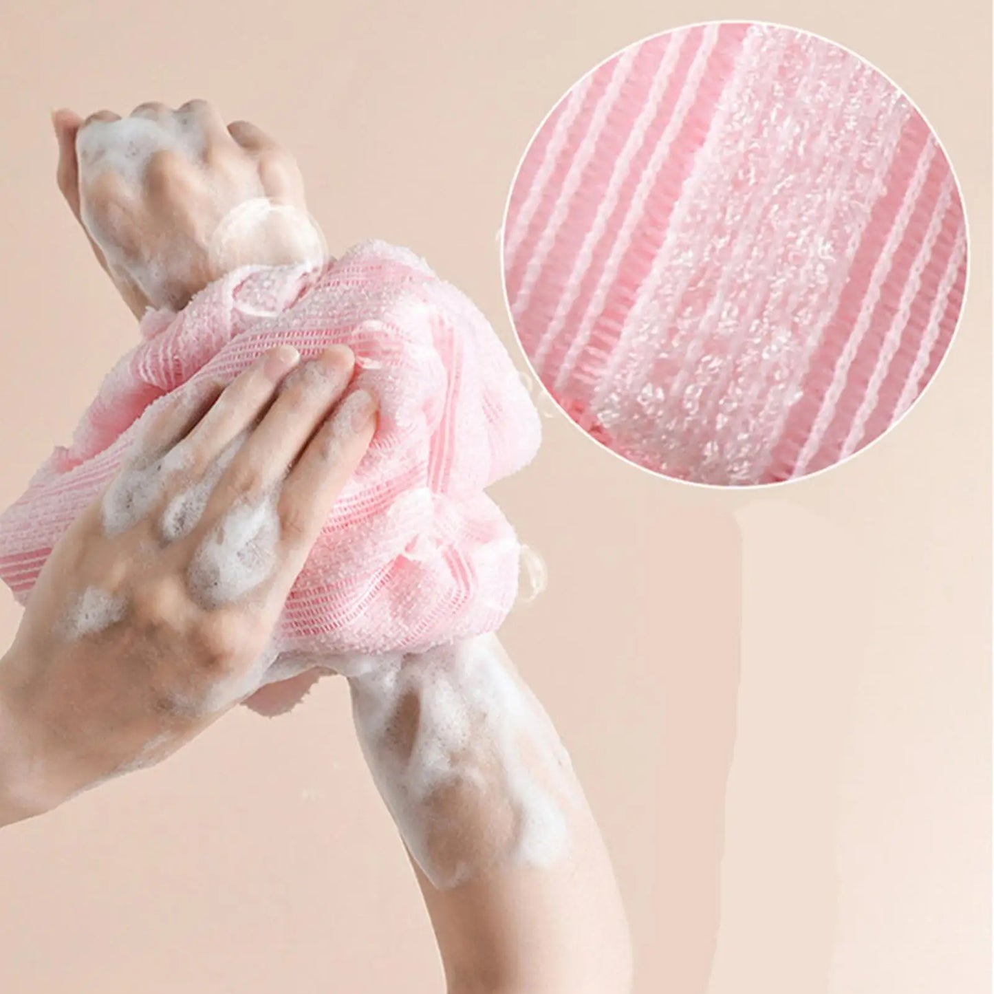 Toalla de baño exfoliante – Estropajo de espalda para el cuerpo, paño de lavado, esponja de ducha suave para limpieza profunda, exfoliación de la piel y accesorios de baño