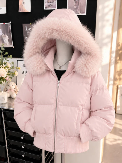 Women’s Harajuku Vintage Safari Jacket – Hooded Zip-Up Sweatshirt, Y2K Grunge Streetwear Coat with Stand Collar