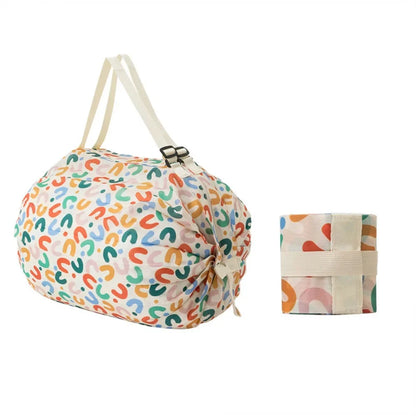 Reusable Mini Keychain Tote Bag – Lightweight Foldable Large-Capacity Shopping Bag, Expandable Eco-Friendly Reusable Carry Bag