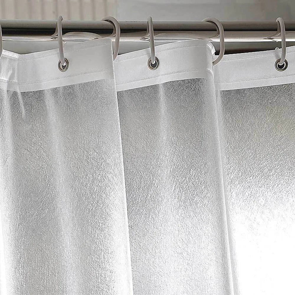 Doublure de rideau de douche imperméable en PEVA – Rideau de bain translucide à grain de soie pour salle de bain