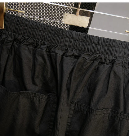 Pantalones sueltos de pierna ancha de talle alto cómodos e informales para mujer de talla grande, estilo retro japonés, pantalones de farol