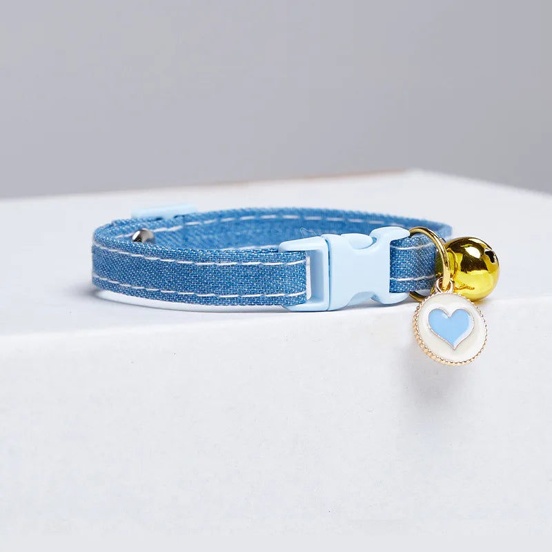 Cute Avocado Cat Collar – Adjustable Plaid Pet Collar with Bell & Candy Avocado Pendant, Cartoon Necklace for Cats & Small Dogs
