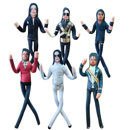 Michael Jackson Cosplay Plush Figure – Jointed Stuffed Doll Collectible Room Decoration Gift