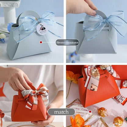 20PCS Bolsas de Regalo de Cuero con Cinta de Lazo – Mini Bolsos para Recuerdos de Bodas, Navidad, Dulces, Regalos y Empaque de Lujo para Fiestas