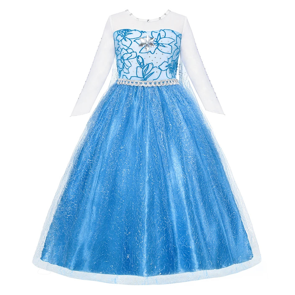 Vestido de disfraz de princesa para niña – Traje de fiesta de cuento de hadas para Halloween, carnaval y regalos de cumpleaños