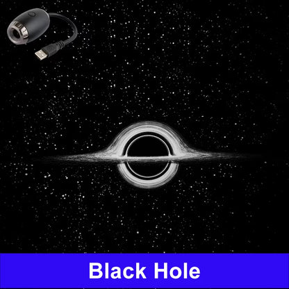 Lámpara proyector USB LED de cielo estrellado y galaxia – Luz nocturna de Saturno para coche, habitación y decoración de techo