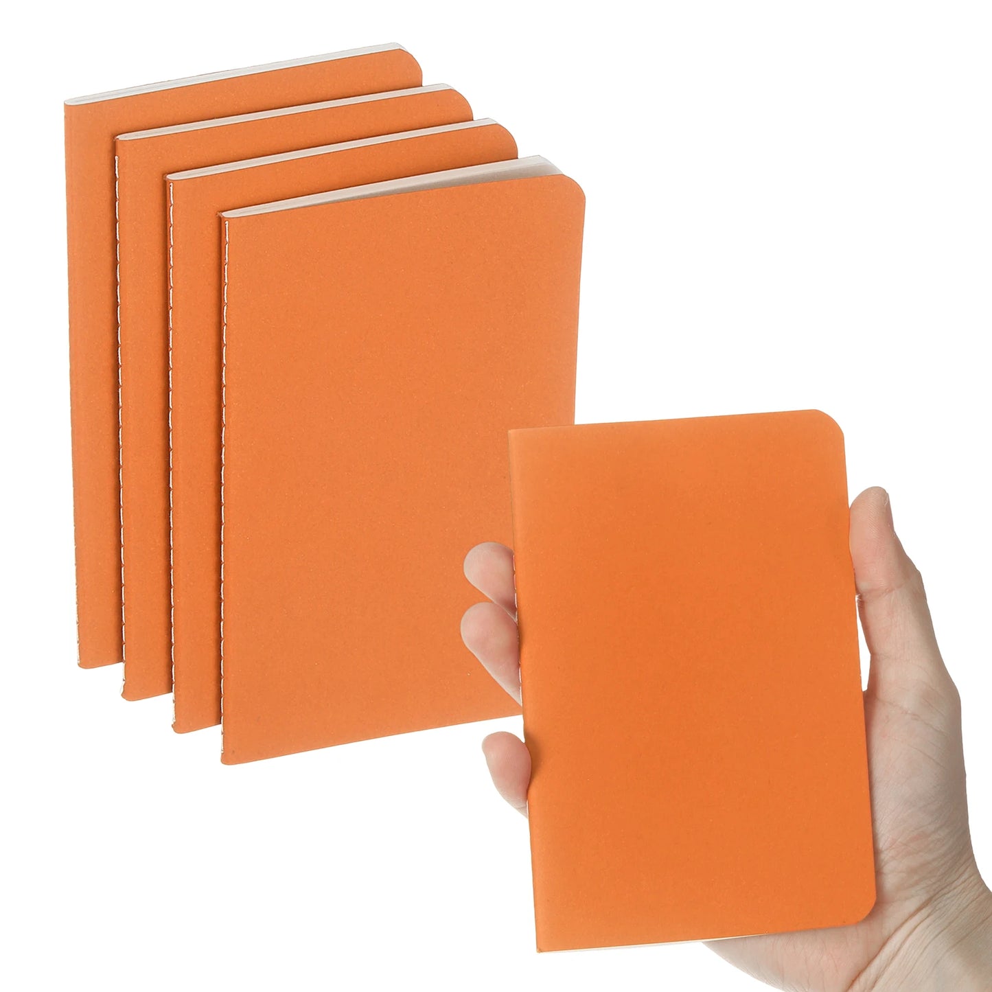 4/6 uds. Cuadernos A6 Kraft de Bolsillo – Mini Diarios Rayados para la Escuela y la Oficina
