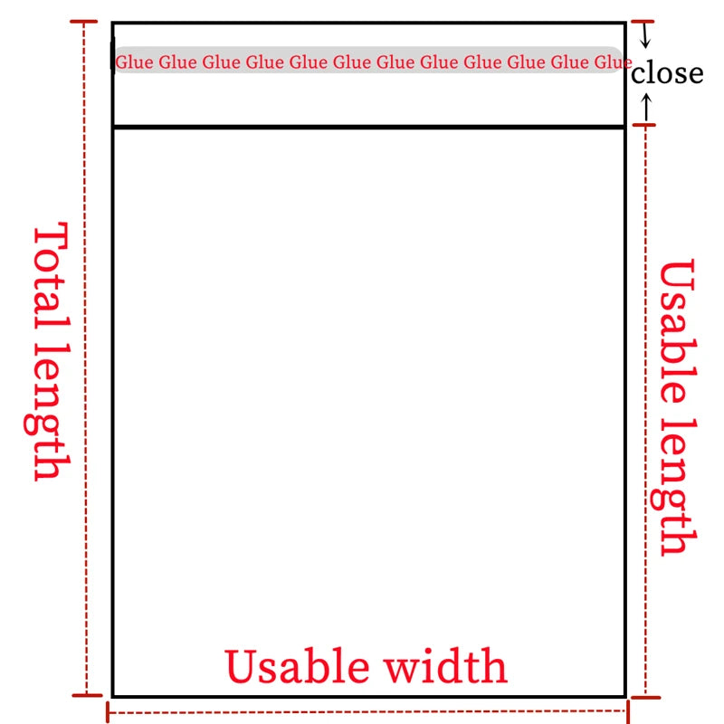 OPP Self-Sealing Transparent Bags – Clear Cellophane Packaging Pouches with Adhesive Closure for Jewelry, Candy, Cookies & Gift Packaging