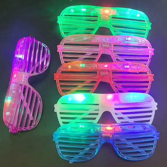 Gafas de Fiesta LED Luminosas – Gafas Neón con 3 Modos de Brillo para Cumpleaños, Bodas y Festivales