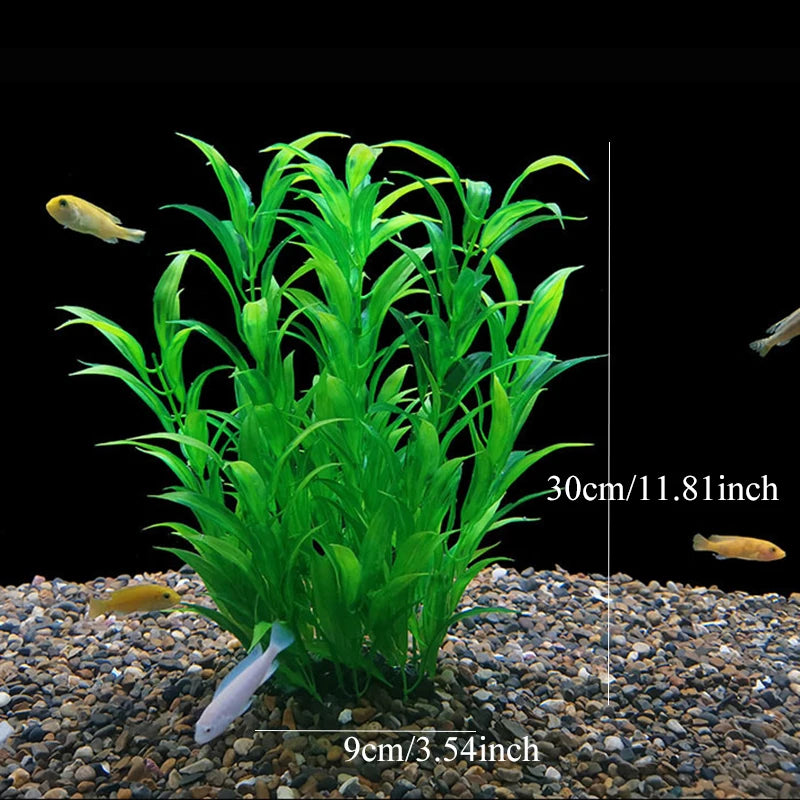 Artificial Aquarium Plants – Plastic Aquatic Underwater Plants for Fish Tank Decoration, Aquascaping & Aquarium Accessories