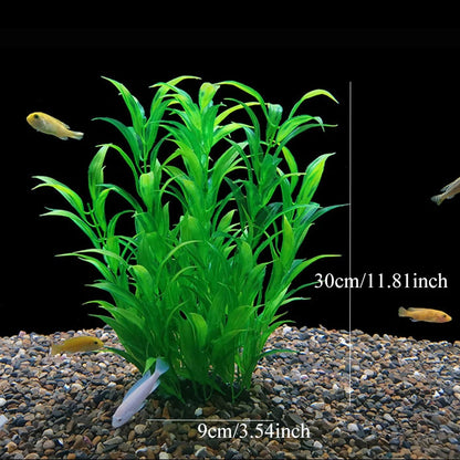 Artificial Aquarium Plants – Plastic Aquatic Underwater Plants for Fish Tank Decoration, Aquascaping & Aquarium Accessories