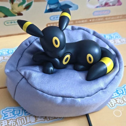 Original Pokémon Eevee Sleeping Position Series Blind Box – Sylveon, Umbreon, Flareon, Jolteon Desktop Decoration Model Gift