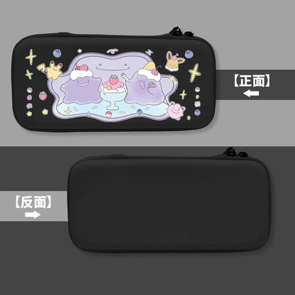 Coque de protection Pokémon Switch 2 – Étui rigide mat motif Métamorph avec prise en main souple pour console de jeu compatible avec la station d'accueil