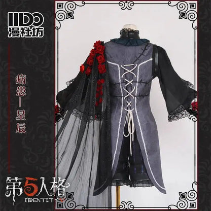 Identity V Psychologist Emily (Everlasting Night Patient) Cosplay Costume – Halloween Party Outfit Series Game Dress Suit for Roleplay & Convention Events