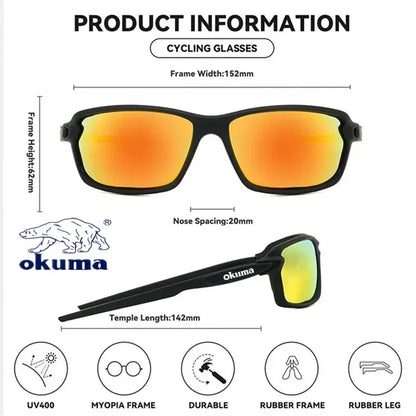 Okuma Polarized Sunglasses – UV400 Protective Outdoor Eyewear for Men & Women, Hunting, Fishing, Driving, Cycling, Travel & Climbing