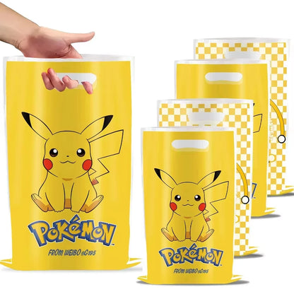 Pokémon Birthday Party Decorations Set – Balloons, Keychains, Napkins, Stickers, Tableware, Plates & Tablecloth Party Supplies & Favors