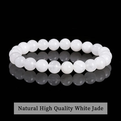 Pulsera de Cuentas de Piedra Natural – Pulsera de Gemas de Amatista, Ojo de Tigre, Cuarzo Cristal y Ágata para Mujeres y Hombres, Regalo de Joyería de Energía Reiki