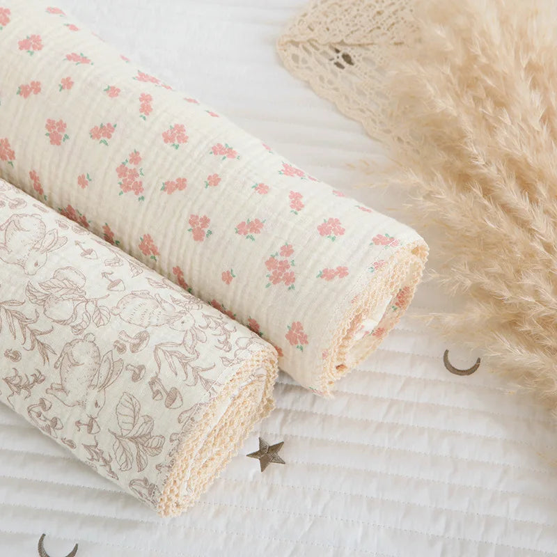 Summer Baby Muslin Blanket – Soft Newborn Swaddle Wrap Receiving Blanket for Infant Crib & Sleeping