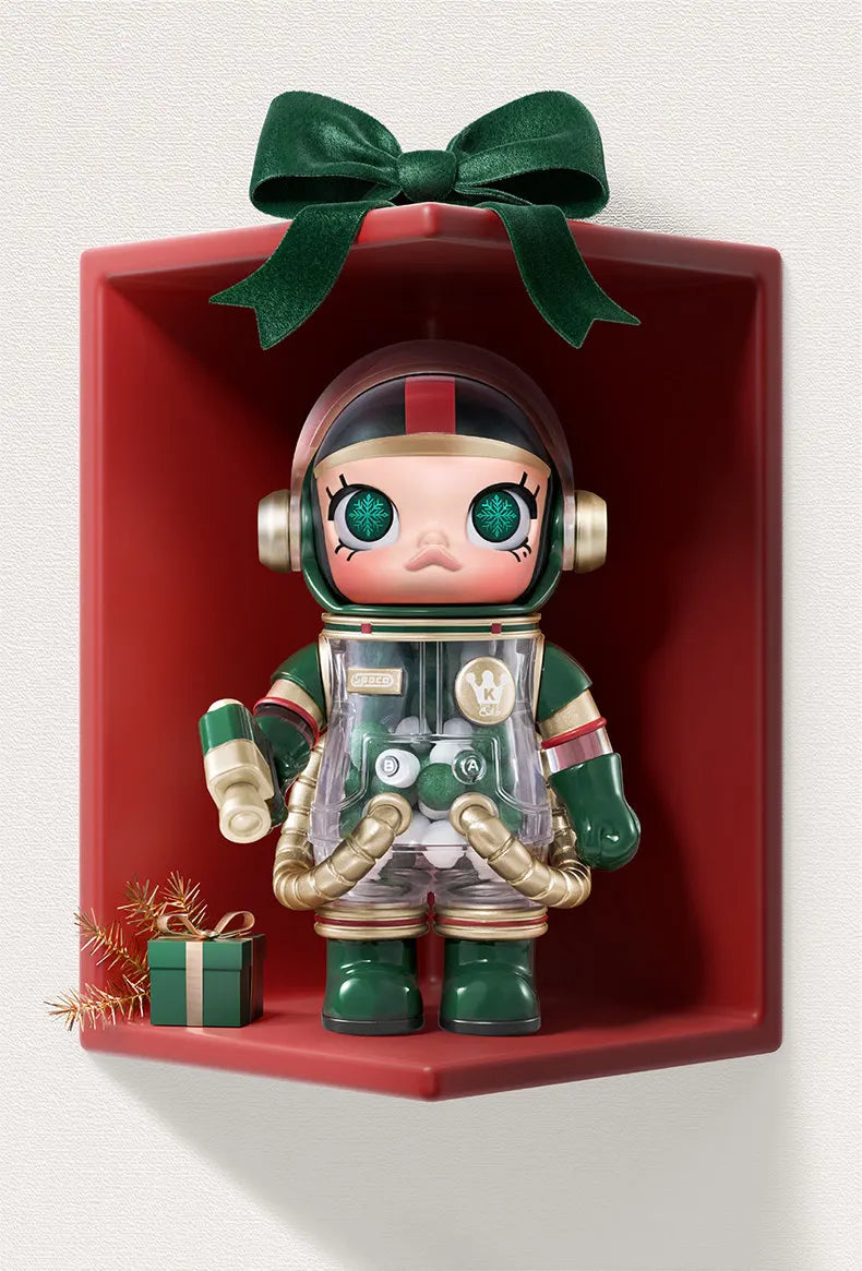 POP MART MEGA Space Molly 100% – Série 4e anniversaire – Boîte Mystère Figurines de Collection