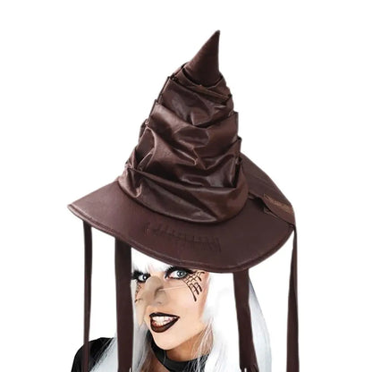 Halloween Wizard & Witch Hat Cosplay Costume – Party Supplies & Decorations for Halloween Dress-Up Events