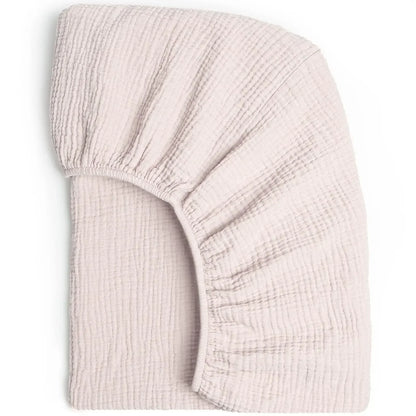 Sábana de cuna de algodón muselina suave y transpirable para bebé – Sábana ajustable universal para cunas de recién nacidos, moisés y camas infantiles