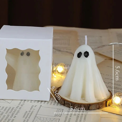 Halloween Ghost Scented Candle – Creative Wax Ghost Candle for Aromatherapy, Home Decoration & Premium Holiday Gifts