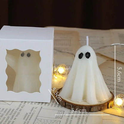 Halloween Ghost Scented Candle – Creative Wax Ghost Candle for Aromatherapy, Home Decoration & Premium Holiday Gifts
