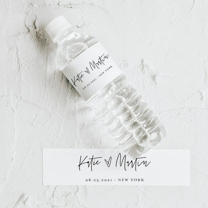 Personalized Wedding Water Bottle Labels – Custom Thank You Stickers for Bridal Shower, Birthday Party & Wedding Welcome Gifts | Event Decor
