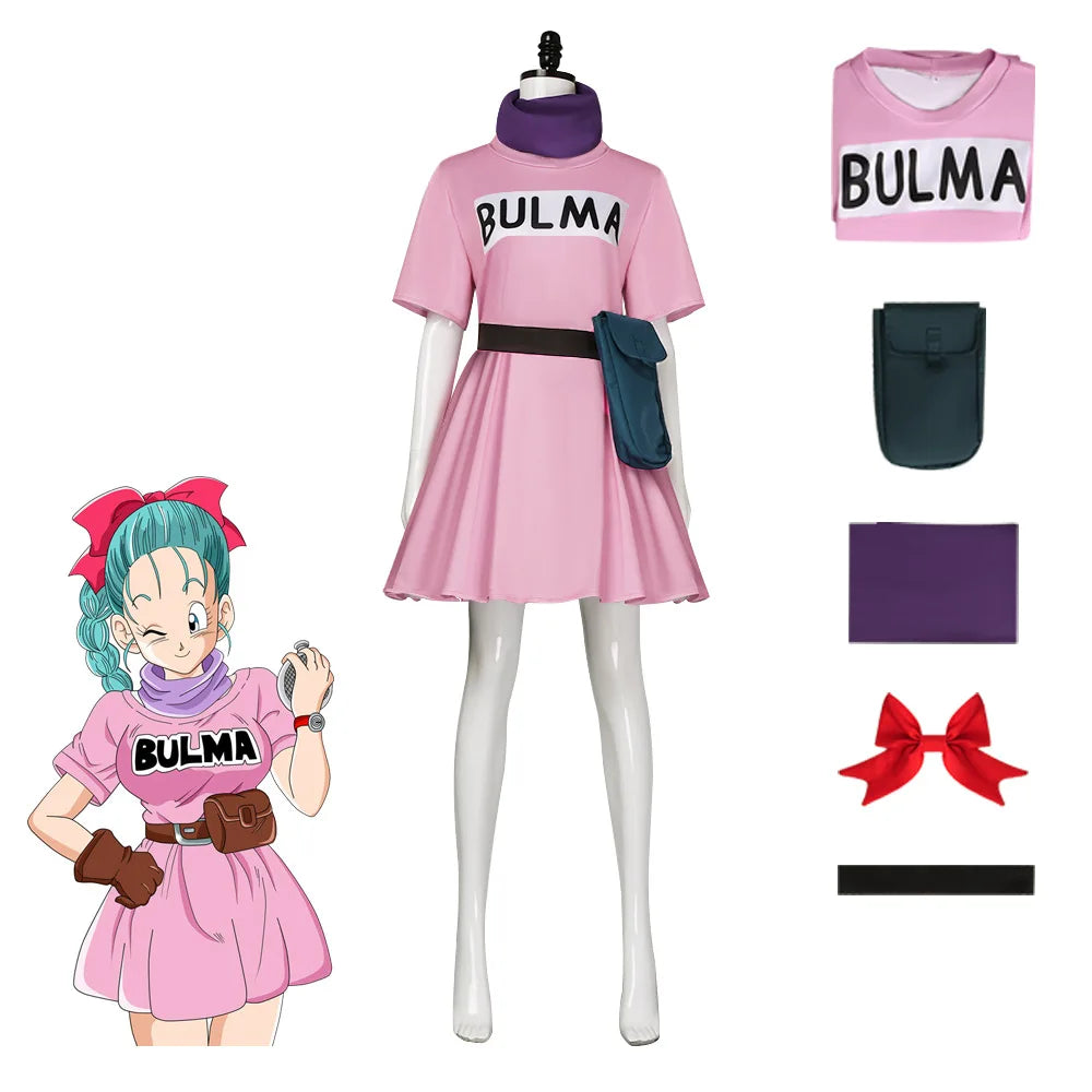 Pink Anime Cosplay Dress – Women’s Full Set Uniform Costume (Carnival/Party Outfit for Adults)