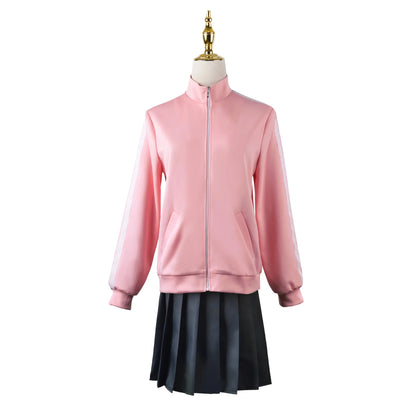 Bocchi the Rock! Cosplay Costume – Hitori Gotou / Ryou Yamada / Nijika Ijichi Pink School Uniform Set (Women’s Halloween Outfit)