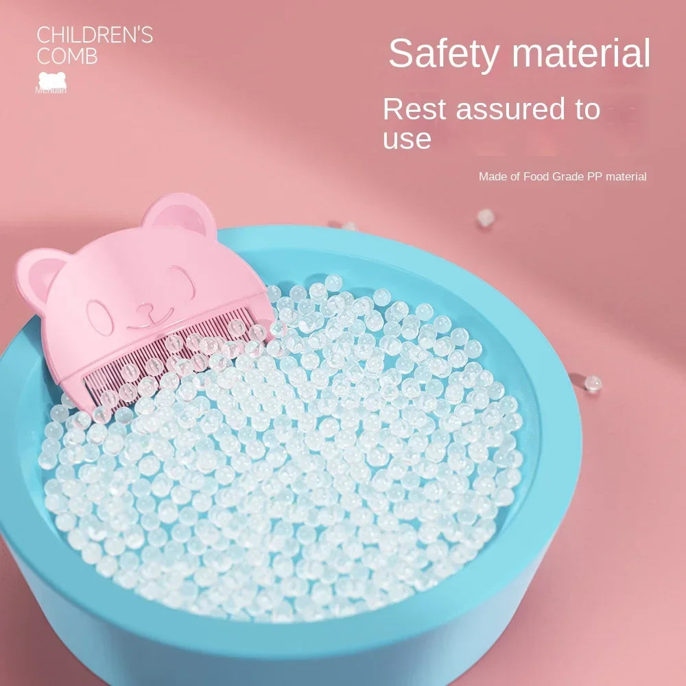 Masseur de cuir chevelu et brosse à cheveux doux en silicone pour bébé – Peigne de bain doux pour nouveau-nés, nourrissons et tout-petits