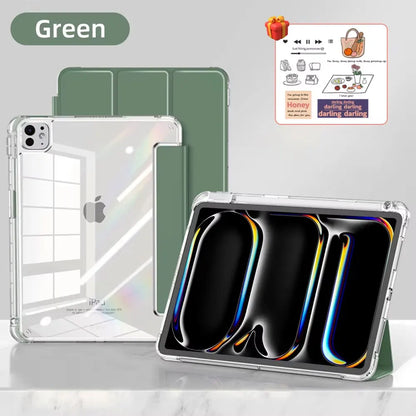 Étui pour iPad avec porte-crayon pour iPad Air 6/5, iPad Pro 11/12.9/13, iPad 10e génération, 10.2, 9.7 et iPad Mini 7/6 – Étui intelligent de protection