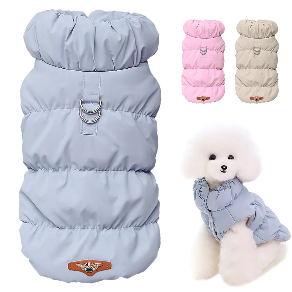 Warm Padded Dog Coat – Soft Winter Jacket Vest for Small & Medium Dogs, Cozy Puppy Clothes for Chihuahuas, French Bulldogs & Poodles