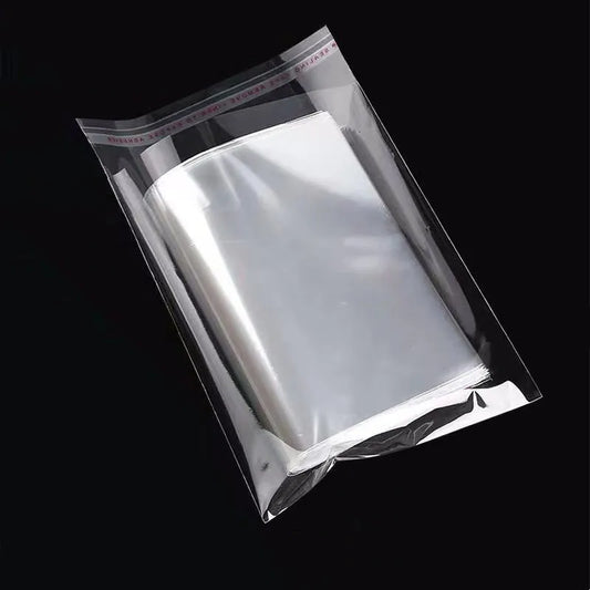 100 bolsas de plástico transparentes autosellables – Bolsas de embalaje adhesivas transparentes para joyas, dulces, galletas y pequeños regalos