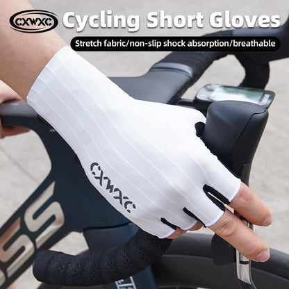 Guantes de Ciclismo sin Dedos CXWXC – Transpirables y Antideslizantes para Hombre y Mujer con Soporte Extendido de Muñeca para Fitness, Entrenamiento y Deportes al Aire Libre
