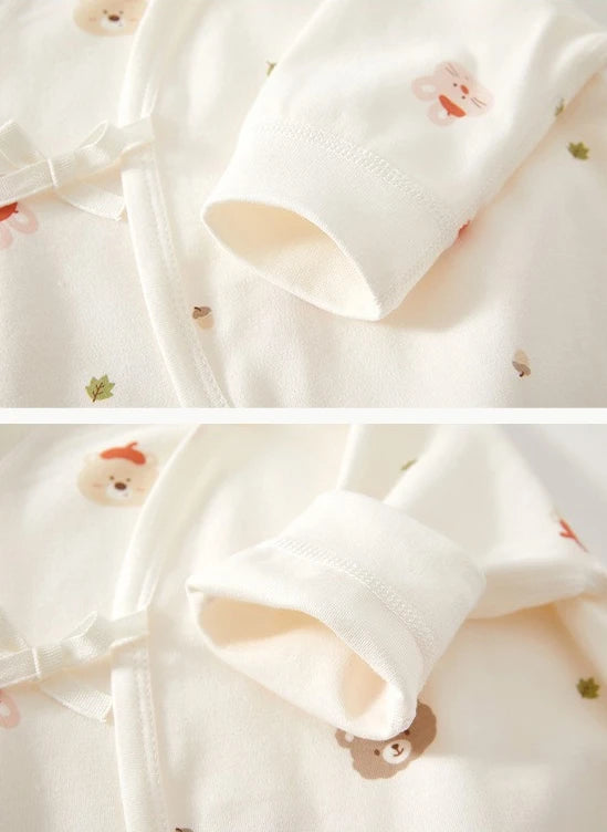 AYNIGIELL Mono de bebé recién nacido – Pelele suave de cuatro estaciones para bebés y niñas (0-6 meses)