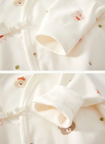 AYNIGIELL Mono de bebé recién nacido – Pelele suave de cuatro estaciones para bebés y niñas (0-6 meses)