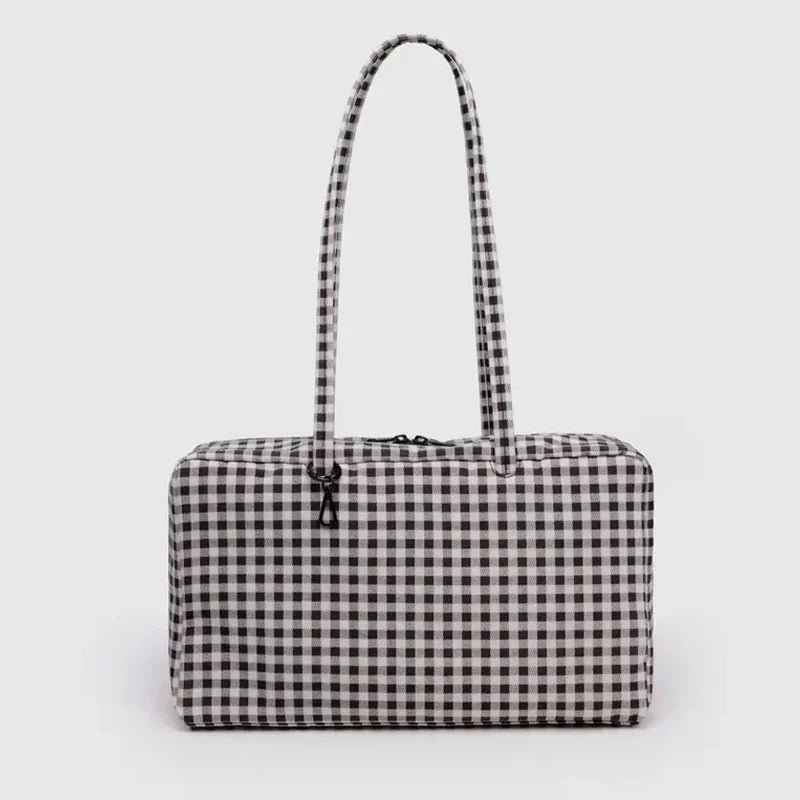 Bolso de hombro tipo tote de nailon de gran capacidad para mujer – Bolso de mano de diseñador de lujo, ligero y versátil para el trabajo, viajes, compras y uso diario a la moda