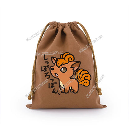 Pokémon Drawstring Storage Bags – Pikachu, Squirtle, Charmander & Charizard Party Gift Pouch