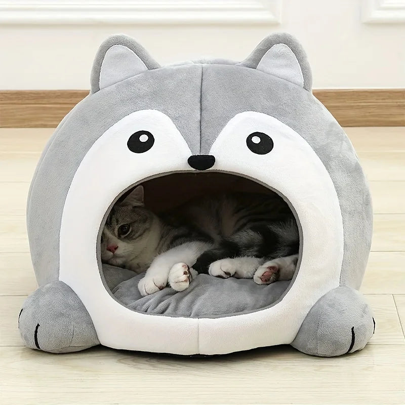 Panier dôme pour chat, niche pour chien, canapé douillet, tente de couchage douce pour petits et moyens chats et chiens