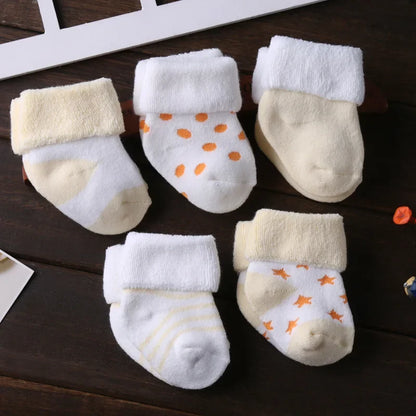5 paires de chaussettes antidérapantes en coton pour bébés garçons et filles de 0 à 12 mois, chaussettes-chaussures antidérapantes pour nouveau-nés et nourrissons