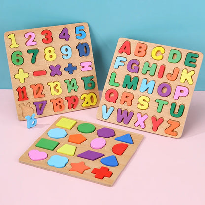Jouet de puzzle en bois Montessori pour bébé – Jeu d'apprentissage éducatif pour les tout-petits de 1 à 3 ans, activité de développement cérébral d'association de formes pour enfants, cadeau d'anniversaire et jouet d'apprentissage précoce