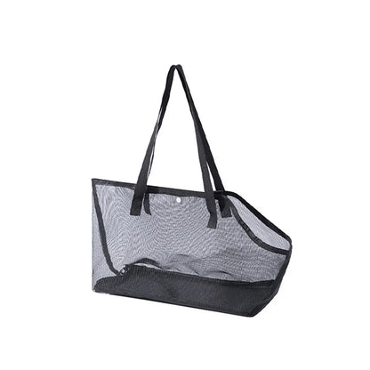 Portable Mesh Pet Carrier Bag Breathable Foldable Shoulder Crossbody Tote for Cats & Small Dogs Summer Travel
