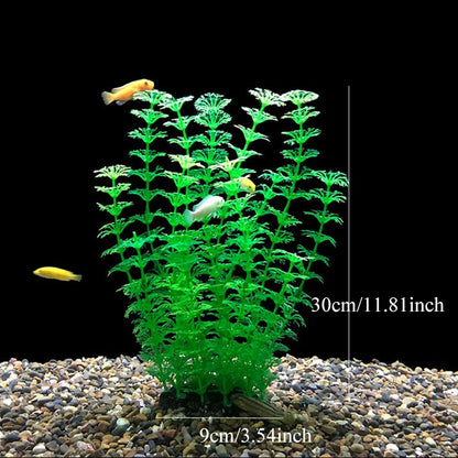 Artificial Aquarium Plants – Plastic Aquatic Underwater Plants for Fish Tank Decoration, Aquascaping & Aquarium Accessories