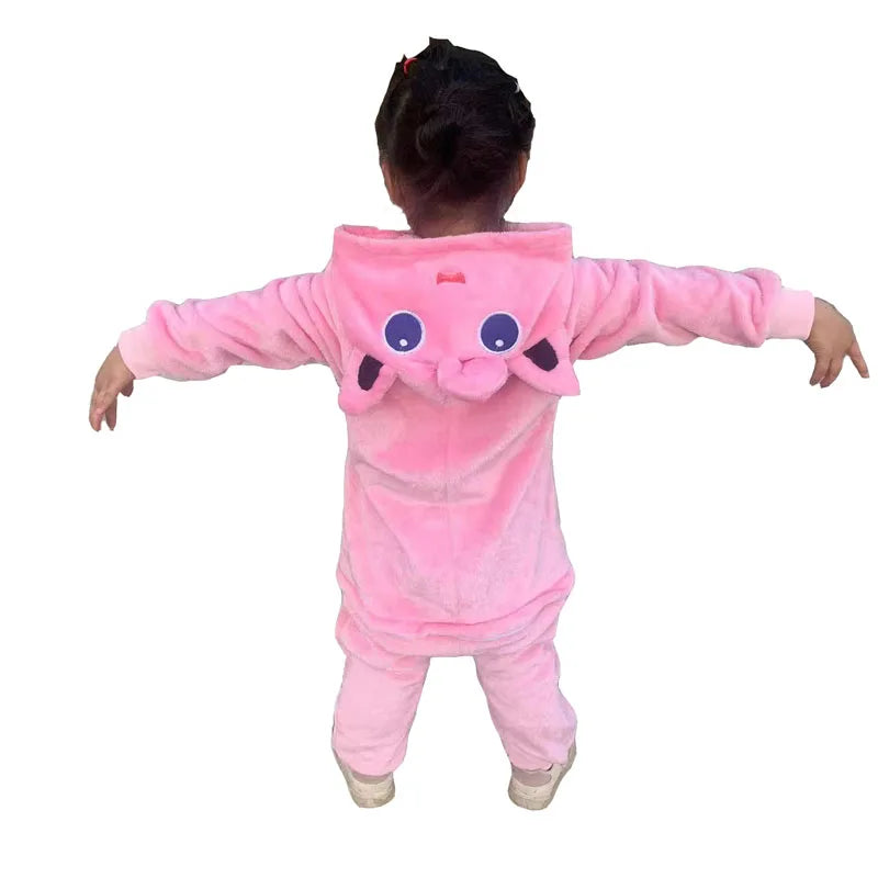 Kids Kigurumi Cosplay Costume – Full Body Onesie Pajamas Sleepwear for Boys & Girls, Halloween, Christmas & Dress-Up Gift Outfit