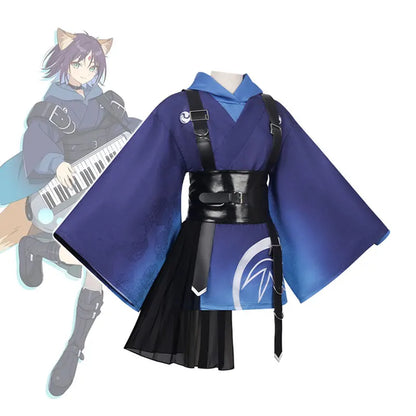 Cosmic Princess Kaguya Cosplay Costume Set with Wig & Cloak for Women