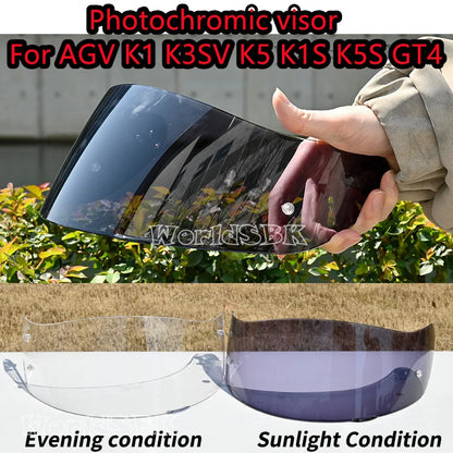 Replacement Helmet Visor Lens for AGV K5, K5S, K3 SV, K1 & Compact ST – Motorcycle Helmet Face Shield Windshield Lens