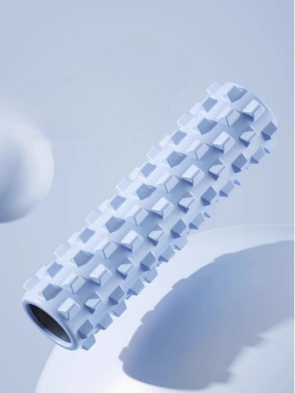 Rodillo de espuma para yoga de 45 cm – Rodillo masajeador muscular para pilates, estiramientos, recuperación física, entrenamiento de gimnasio y equipo de ejercicio de yoga