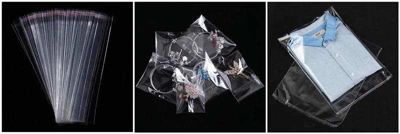 Bolsas de celofán transparentes StoBag – Bolsas de plástico transparentes para regalos, dulces, galletas, recuerdos de fiesta, bodas, Navidad y empaques de regalo