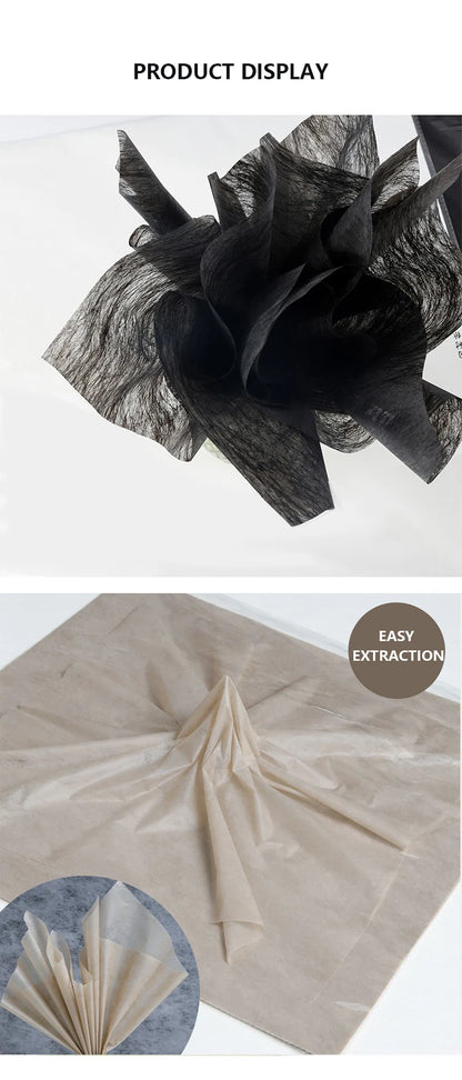 40PCS Non-Woven Flower Wrapping Paper for Bouquets, Floral Arrangements, Gifts & Florist Supplies